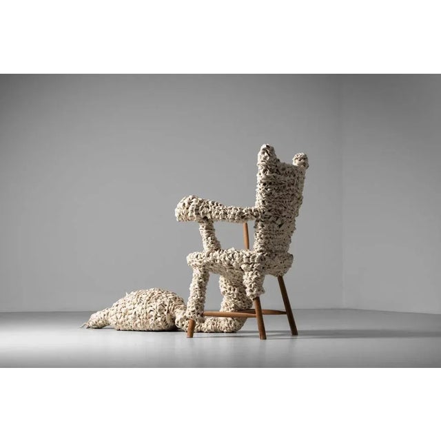 Set of Witness Chair and Ottoman by Jurgen Bey for Makkink, Netherlands, 2008 For Sale - Image 11 of 18