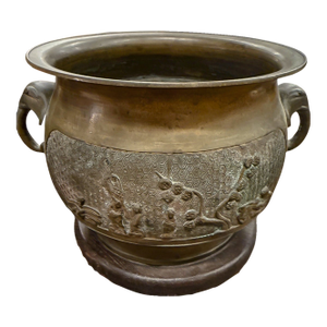 Japanese Showa Period Bronze Planter