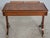 Hekman 2 Drawer Yew Wood & Walnut Library Table For Sale - Image 14 of 17