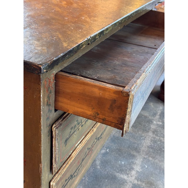 18th Century Italian Neoclassical Painted Chest For Sale - Image 10 of 13