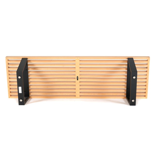 Yellow Pair of George Nelson Slat Wood Benches for Herman Miller. u.s.A. For Sale - Image 8 of 8