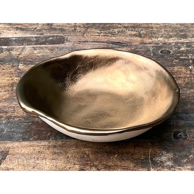 Vintage Original Slab Built Studio Pottery Bowl For Sale In West Palm - Image 6 of 12