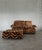 1970s Italian Modular Sofa and Ottoman with Upholstery in the style of Missoni, 1970s, Set of 3 For Sale - Image 5 of 7
