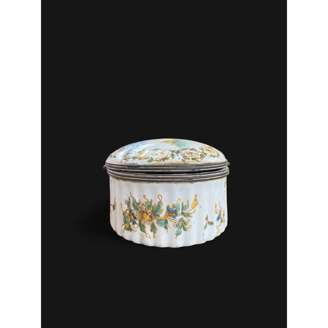 Antique French Moustiers Faience Jewelry Box, 1700s For Sale - Image 5 of 14