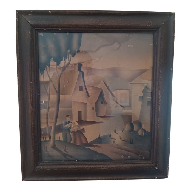 Capture the Charm of the 1940s With This Benjamin Jorj Harris Original. For Sale