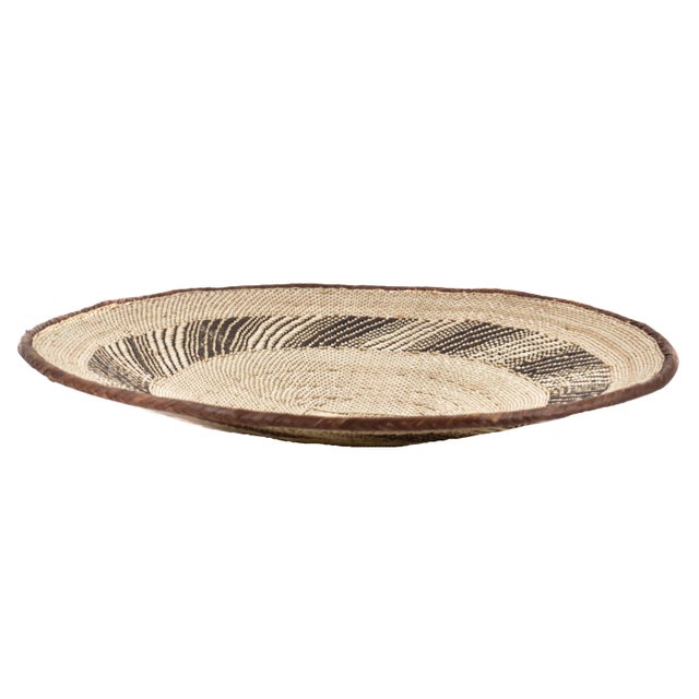 African Early 20th Century Tonga Binga Basket 22 inch For Sale - Image 3 of 3