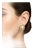 1980s Gilted Metal Rhinestones and Faux Pearls Italian Ribbon Clip-on Earrings For Sale
