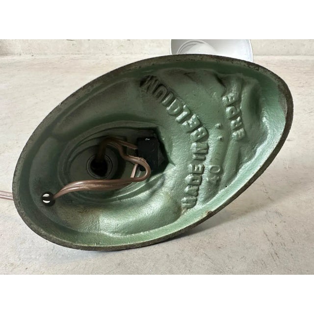 Vintage Industrial Art Deco Lamp from Erpe For Sale - Image 9 of 10