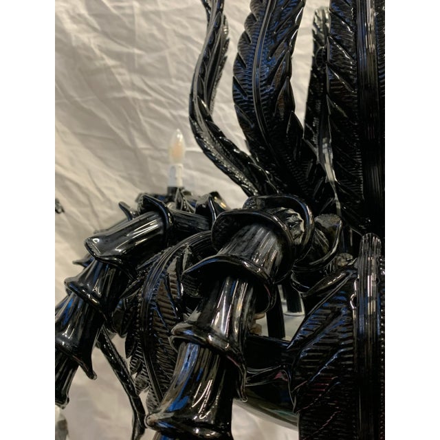 Black Rizzonium Chandelier by Gianni Seguso for Seguso For Sale - Image 7 of 12
