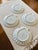 Set of 4 Vintage Ceramic Scalloped Seashell Serving Plates Perfect for seafood or fancy Hors D’oeuvres Excellent condition