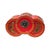 Oriental Bright Red Dragon Phoenix Graphic Circles Shape Container Box For Sale - Image 4 of 10