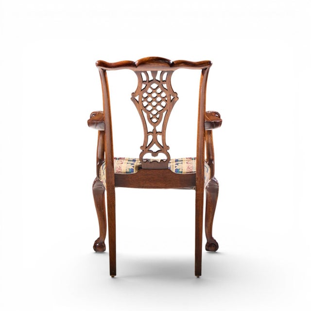 Baker Furniture Stately Homes Chippendale Mahogany Dining Chairs - Set of 8 For Sale - Image 14 of 17