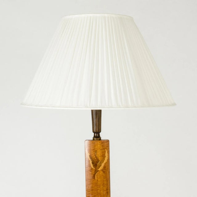 Mid-Century Modern Swedish Modern Floor Lamp from Mjölby Intarsia, 1930s For Sale - Image 3 of 12