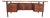 Attributed Kai Kristiansen Model 58 Danish Modern Floating Executive Desk 70" For Sale