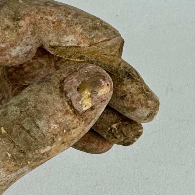 Wax Salvaged Pair 0f Coney Island Wax Museum Lifecast Wax Hands With Paper Support For Sale - Image 7 of 11