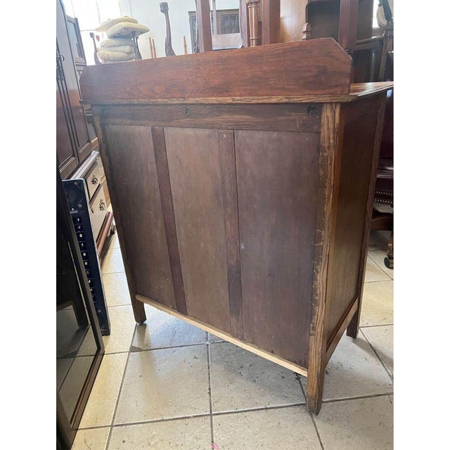 Early 20th Century Antique Mission Oak Arts & Crafts Oak Sideboard or Buffet For Sale - Image 5 of 11