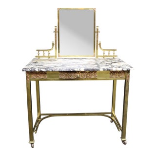 Mid 20th Century French Art Nouveau Vanity Table For Sale