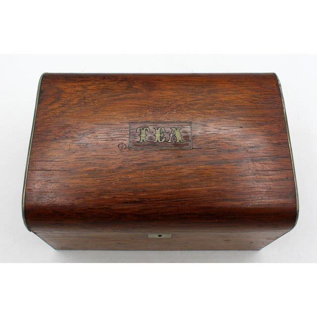 Mid 19th Century Mid-19th Century English Victorian Tea Caddy Box For Sale - Image 5 of 7
