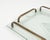 Vintage Italian Serving Tray in Glass and Brass, 1950s For Sale - Image 11 of 13