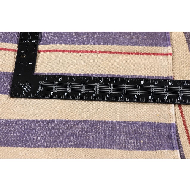 Textile Vintage Afghani Dhurrie Rug, 08'11 X 11'07 For Sale - Image 7 of 10