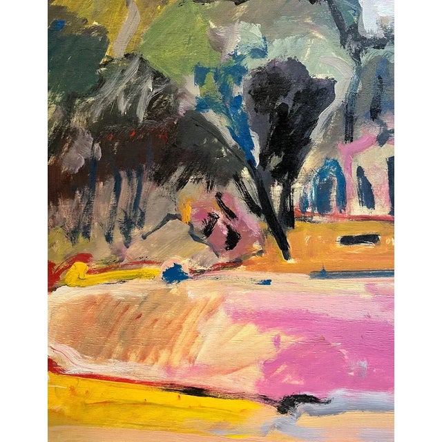 Jean Krille, Landscape 116, Oil on Wood, 1990 For Sale - Image 5 of 10