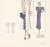 Art Deco Vintage Art Deco French Fashion Print For Sale - Image 3 of 3