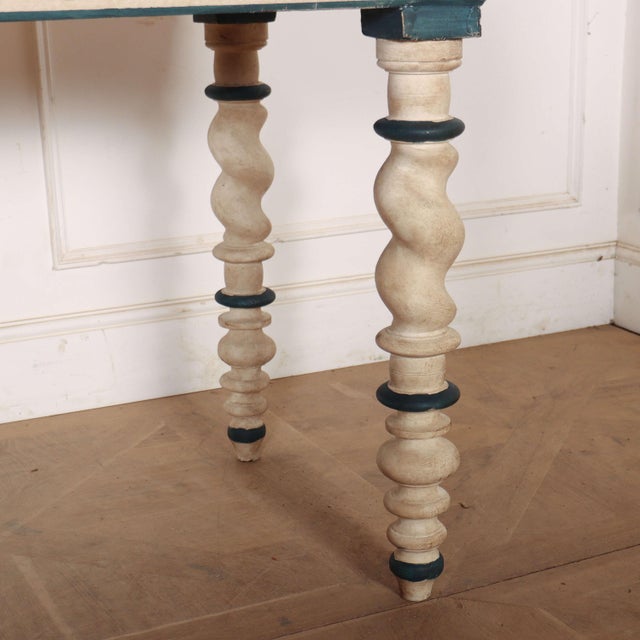 Dutch Painted Console Table For Sale - Image 6 of 13