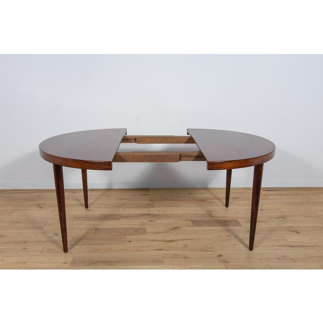 Mid-Century Extendable Rosewood Dining Table by Kai Kristiansen for Feldballes Furniture Factory, 1960s For Sale - Image 6 of 18