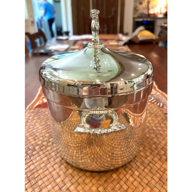 F.B. Rogers Silver Co. F. B Rogers Ornate Silverplate Ice Bucket For Sale - Image 4 of 5