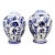 Vintage Blue & White Delft-Style Ceramic Salt & Pepper Shakers – Dutch Country / Traditional For Sale