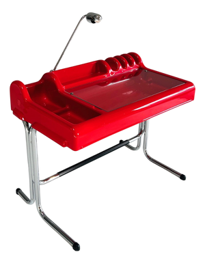 Red Orix Desk by Vittorio Parigi & Nani Prina for Molteni, 1970