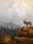 The Lonely Elk on Mount Shasta - 19th Century Oil Painting For Sale - Image 4 of 9