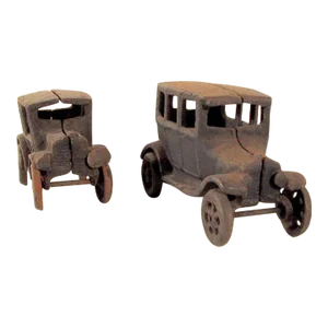 Pair of Early Cars, Antiques