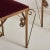 Maroon Bordeaux Velvet + Gilded Iron Sculptural Side Chairs, 20th Century - A Pair For Sale - Image 8 of 11