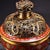 Vintage Cloisonne Enamel Incense Burner – 8.7" Gilt Tripod Censer With Dragon Lid For Sale In Los Angeles - Image 6 of 10