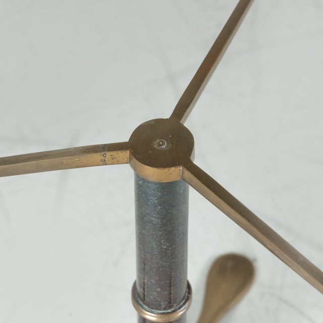 Glass and Brass Coffee Table by Angelo Lelii, 1950s For Sale - Image 4 of 11