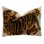 Canvello Velvet Lumbar Pillow with Tiger Design For Sale