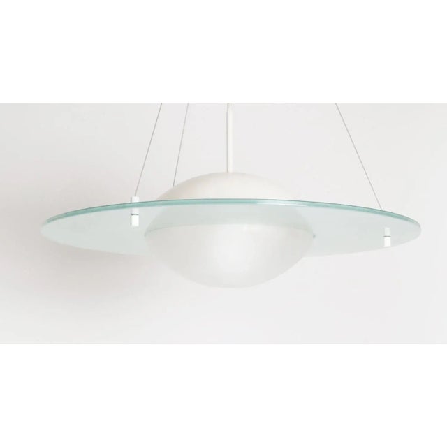 Vintage UFO Saturn Pendant Lamp from Hustadt Leuchten, 1980s, in Good conditions. Designed 1980 to 1989 This piece has an...
