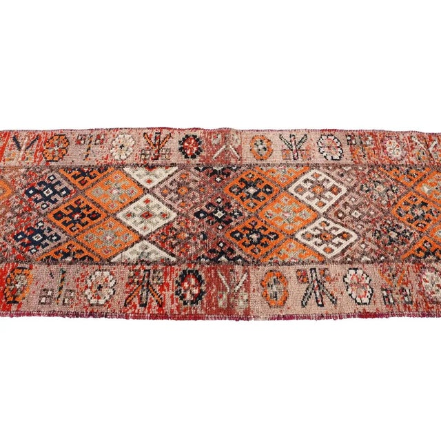 Mid 20th Century Vintage Herki Runner For Sale - Image 4 of 7