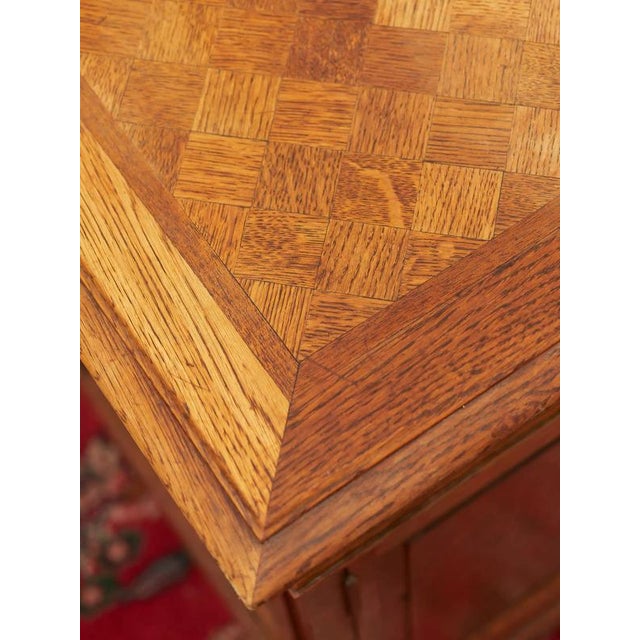 Large Antique Oak Desk For Sale - Image 9 of 14