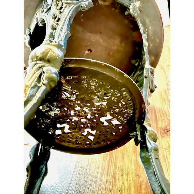 19th Century Cast Iron London Pub Table W/Wooden Mahogany Top For Sale In Houston - Image 6 of 12