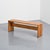 Solid pine bench, model selected for the Les Arcs 1800 ski resort in the French Alps. A passionate mountaineer, Charlotte...