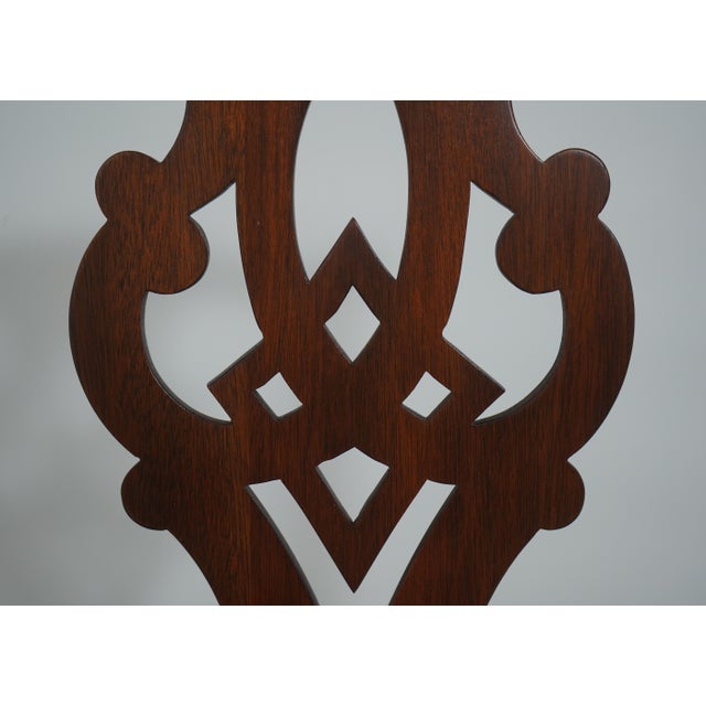 Set of 10 Henkel Harris Mahogany Dining Chairs For Sale - Image 12 of 18