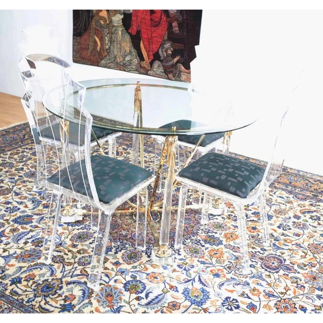 Modern Round Table and Chairs, Set of 5 For Sale - Image 3 of 7