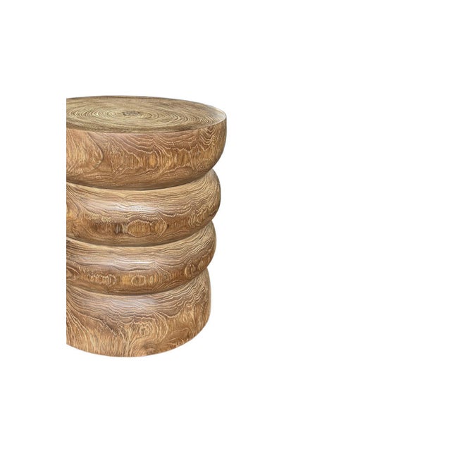 Elevate your space with the natural beauty and timeless elegance of this solid teak wood side table, expertly crafted from...