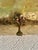 Brass Vintage Hammered Brass Cachepot Planter With Paw Feet and Decorative Handles For Sale - Image 8 of 11