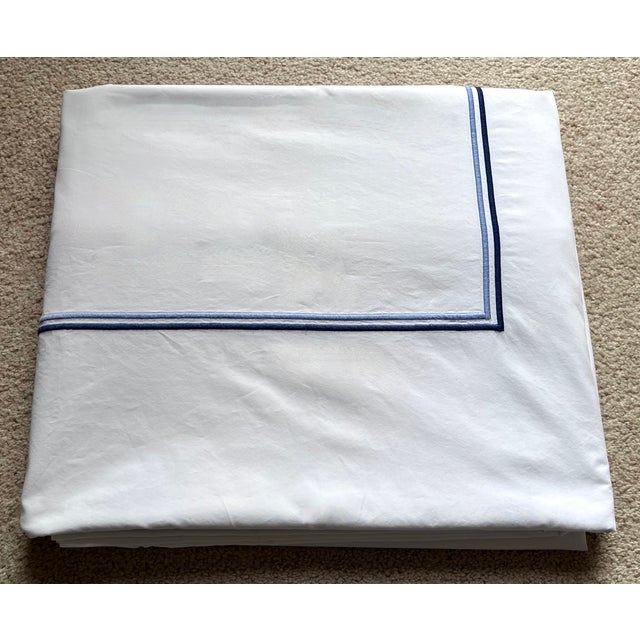 MATOUK-"Essex" Cotton King Duvet Cover For Sale In New York - Image 6 of 6
