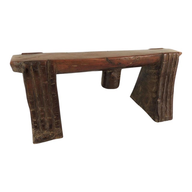 Early 20th Century Zulu Wood Headrest Isigqiki South Africa For Sale