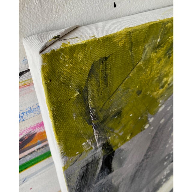 Textile Olive Storm by Robbie Kemper For Sale - Image 7 of 8