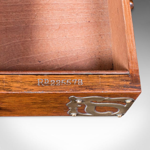 Antique Smoker's Box, English, Oak, Brass, Cigar Case, Club Lounge, Edwardian For Sale - Image 12 of 12